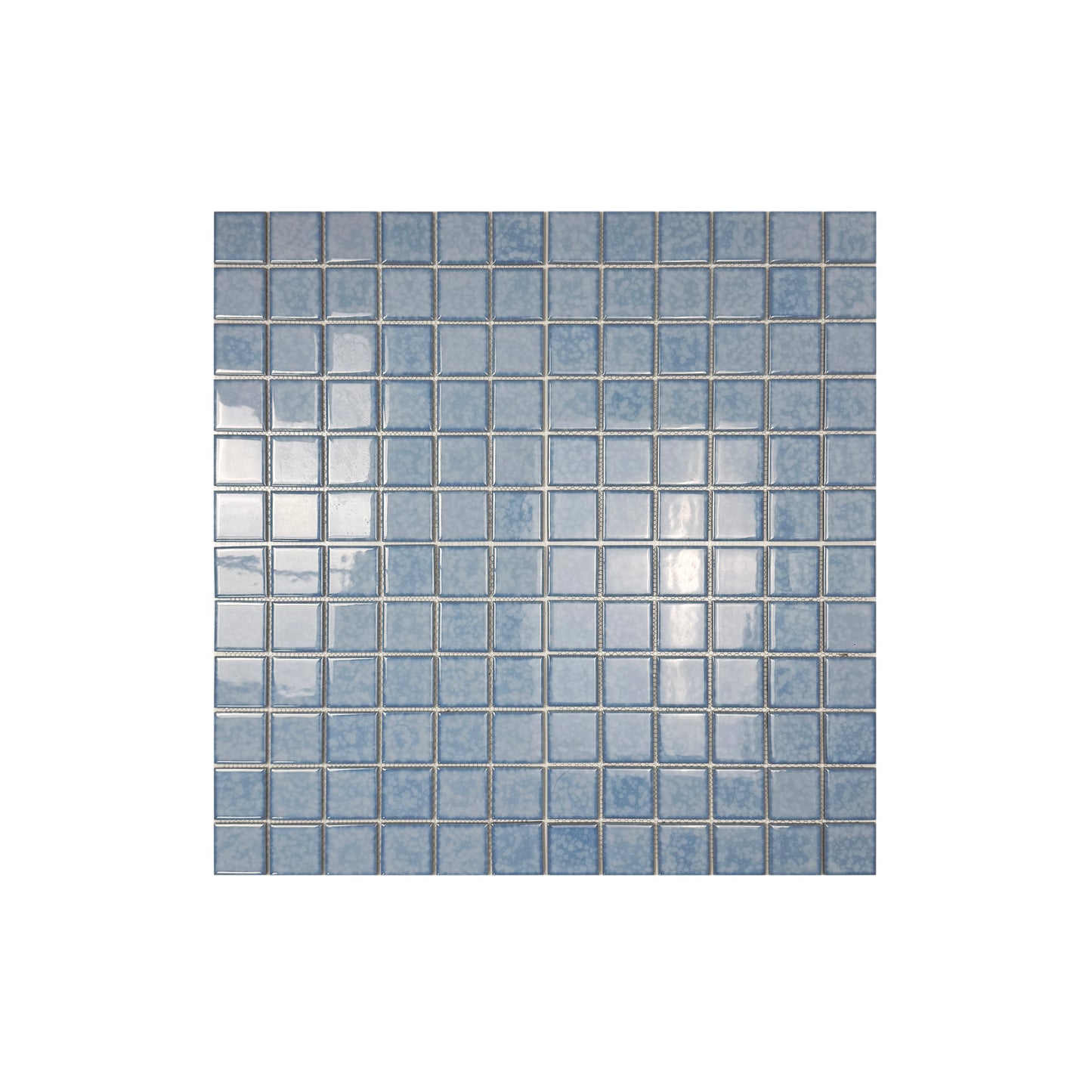 Sky Blue Iced Flower Texture Crystalline Glazed Porcelain Mosaic -Swimming Pool Tile