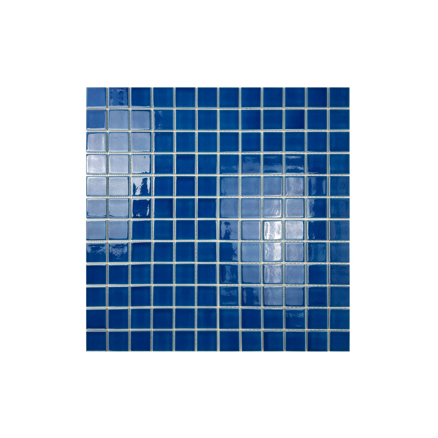 Ultra Marine Blue Crackle Porcelain Mosaic-Swimming Pool Tile