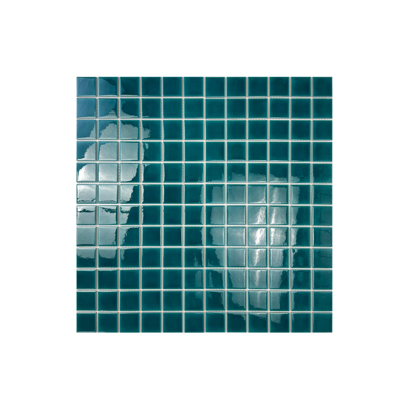 Teal Blue Crackle Porcelain Mosaic-Swimming Pool Tile