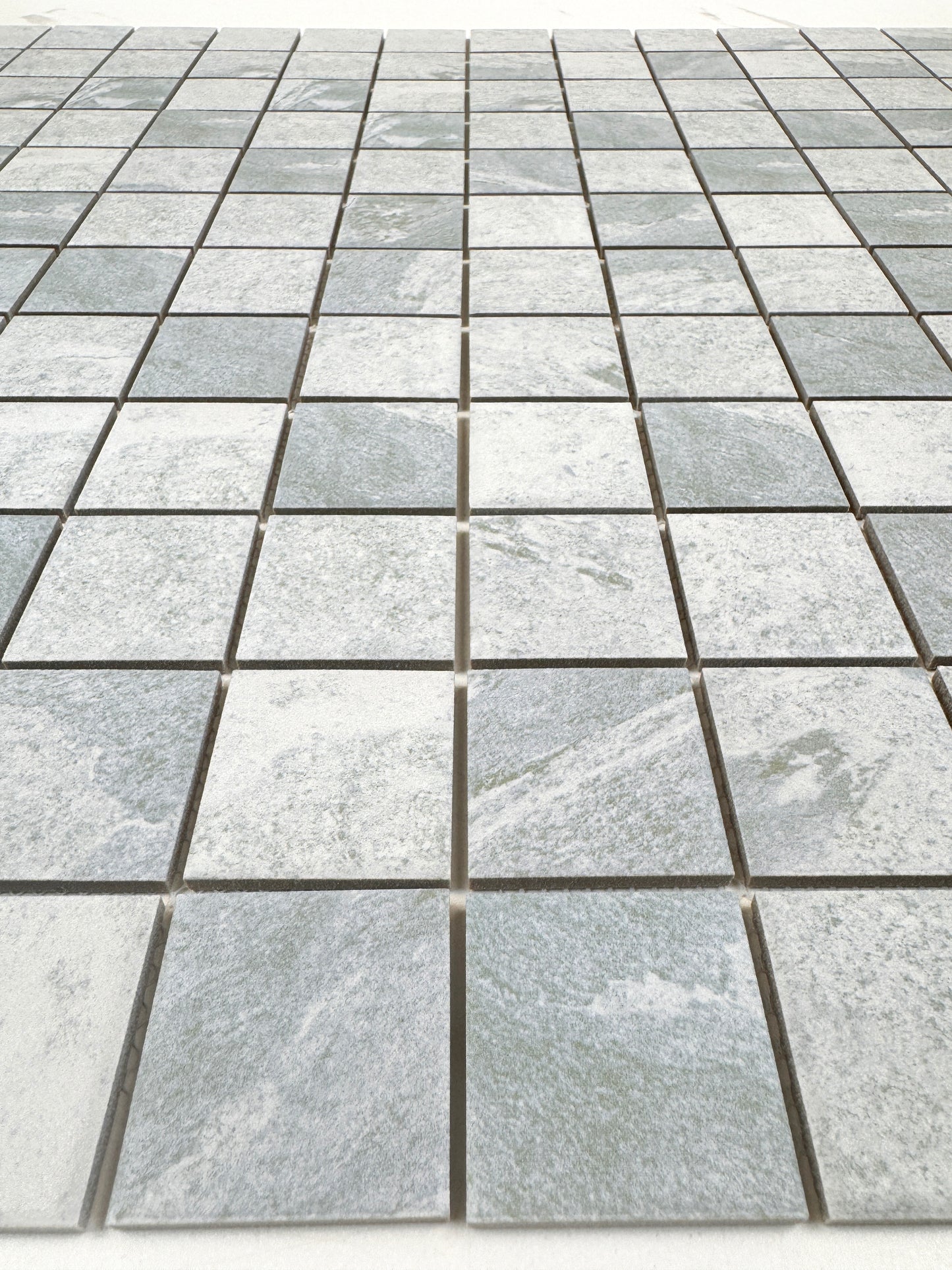Glacier Grey Stone Pattern Porcelain Mosaic -Swimming Pool Tile