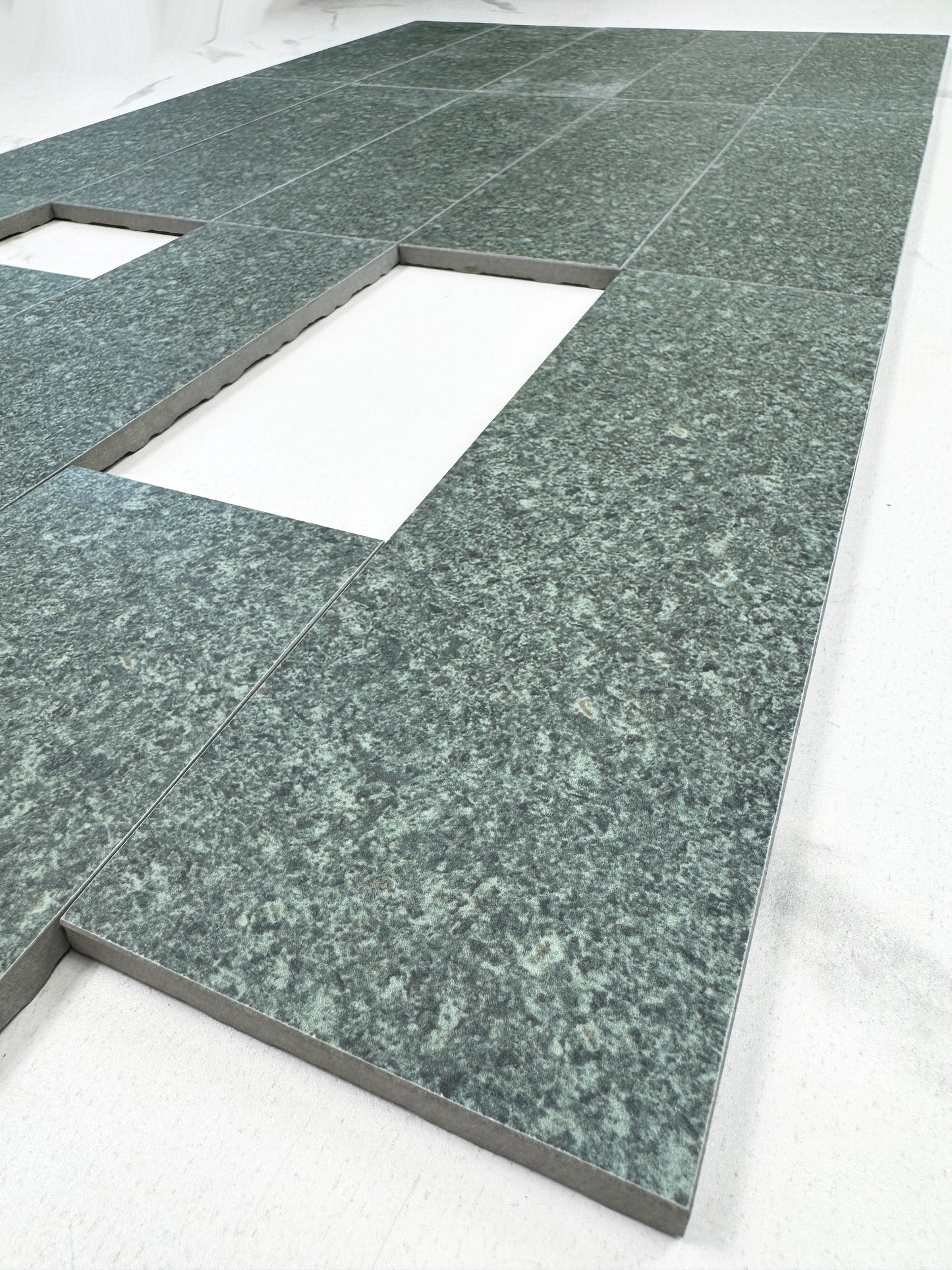 Dark Green Porcelain Tile-Sukabumi Swimming Pool Tile