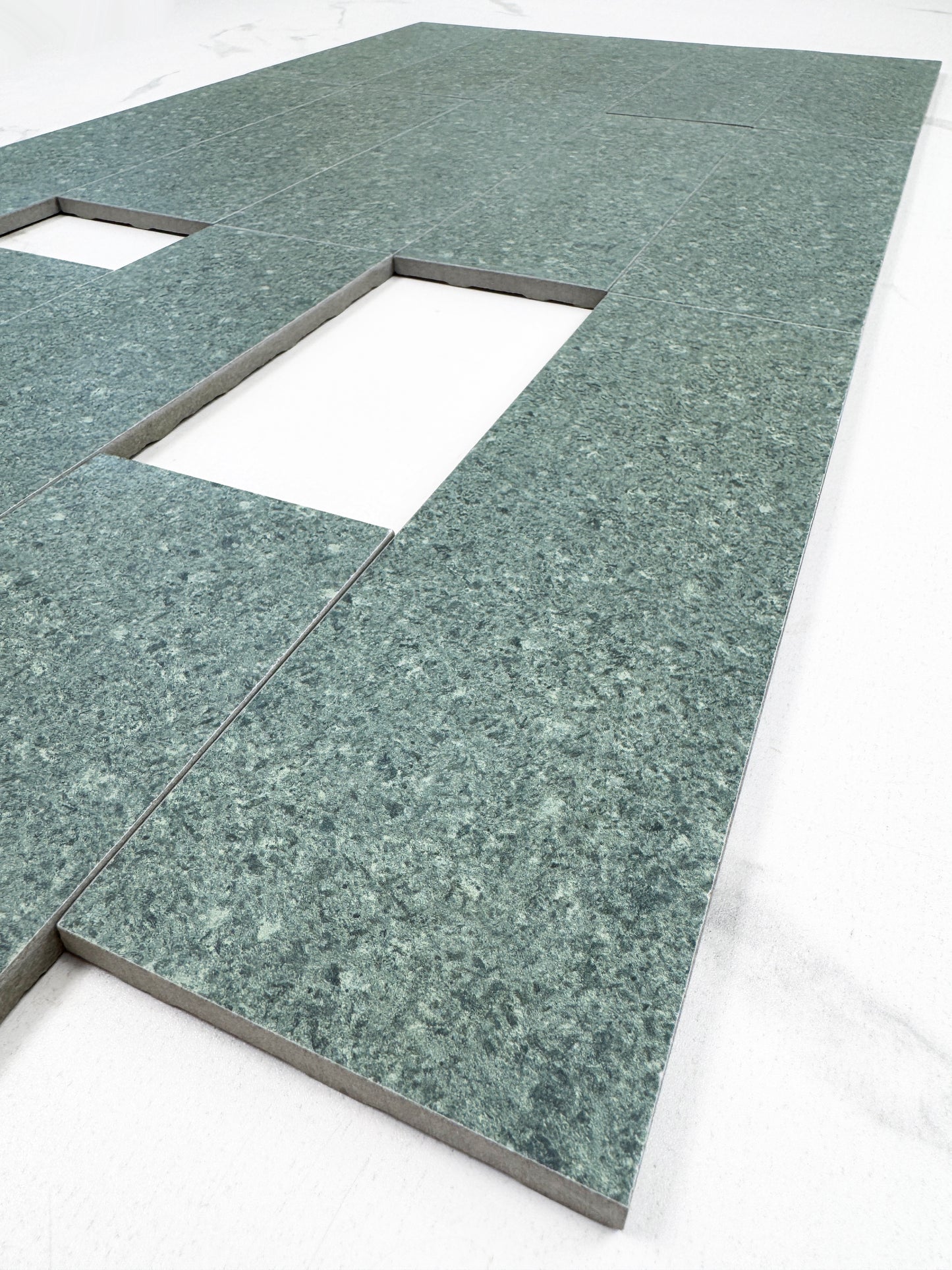 Medium Green Porcelain Tile-Sukabumi Swimming Pool Tile