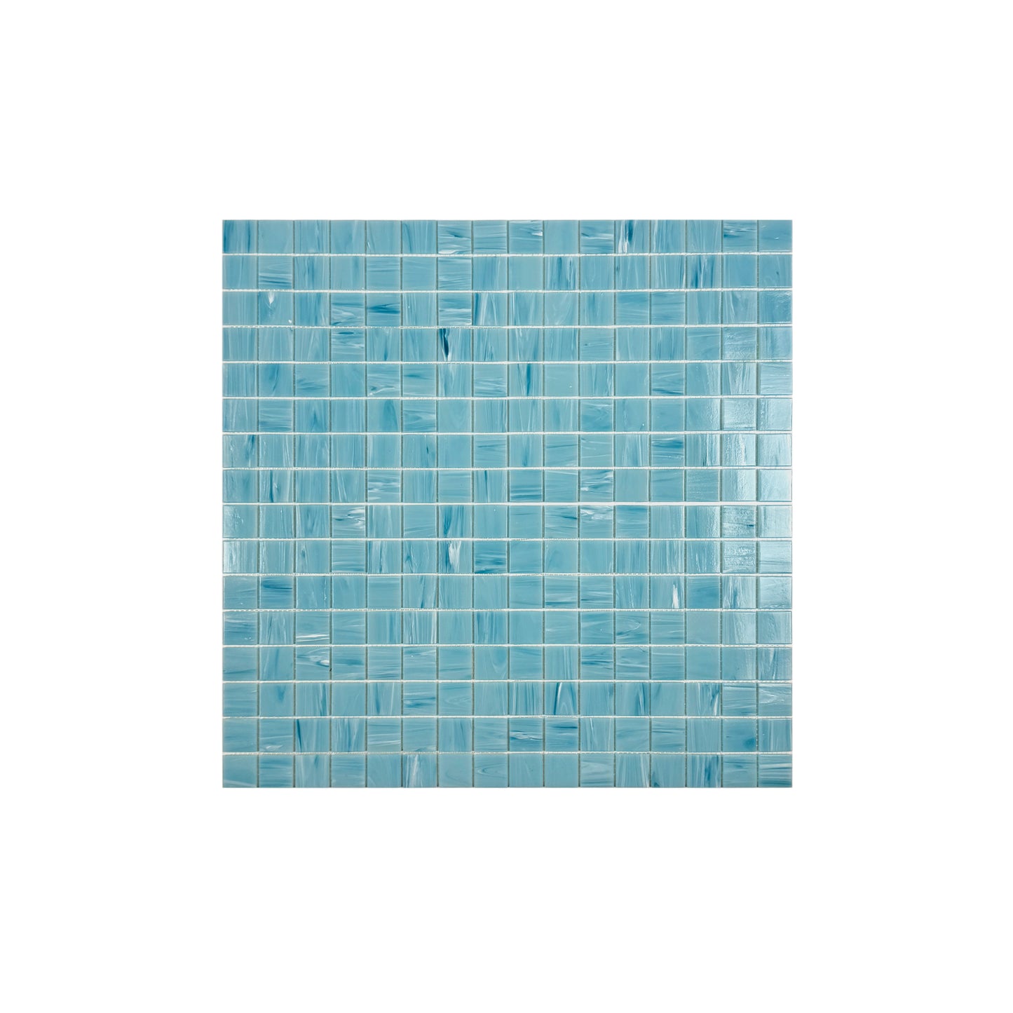 Sky Blue Cloud Hot Melt Glass Mosaic-Swimming Pool Tile