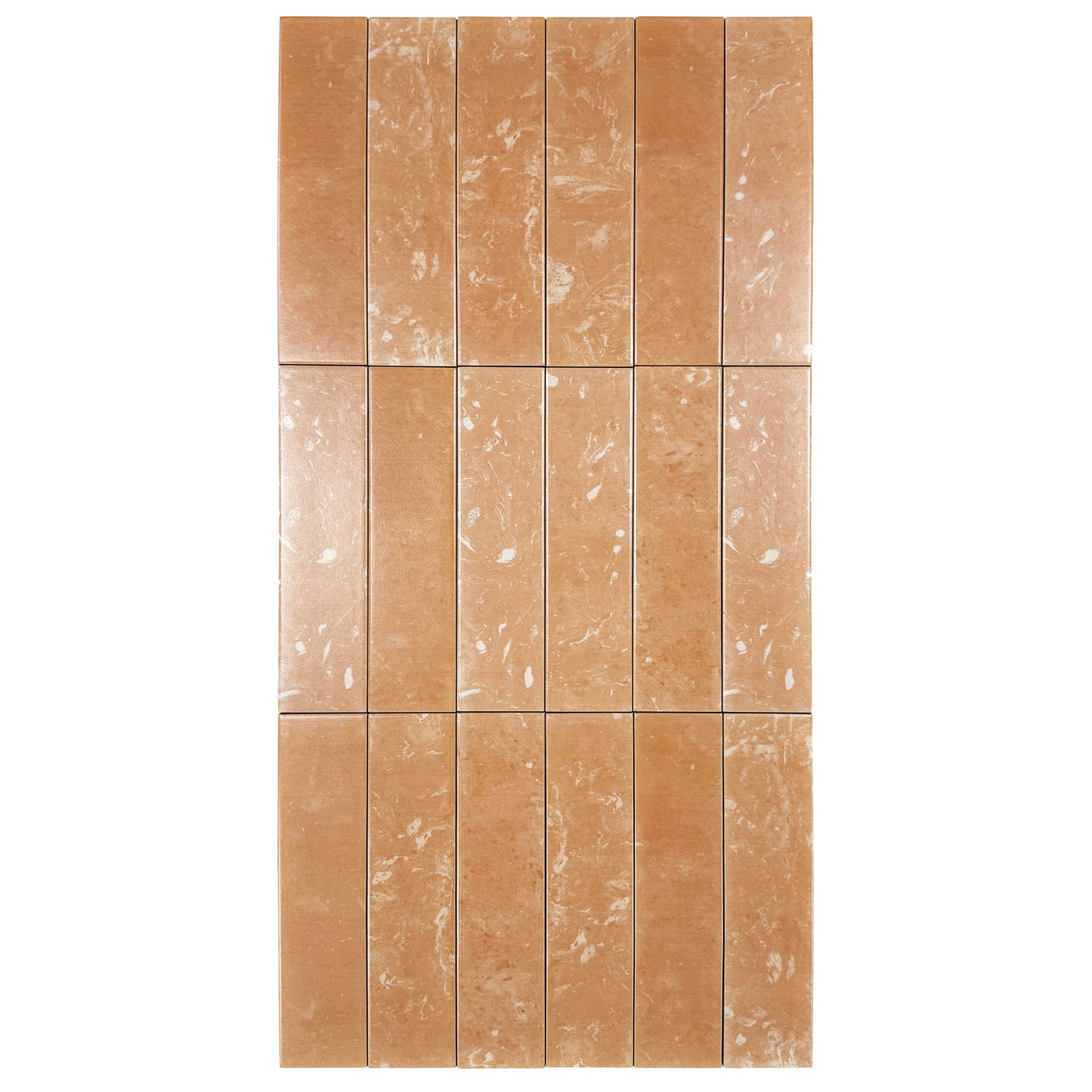 Terracotta & Clay Brown Mixed Porcelain Subway Tile- Artisanal Tile