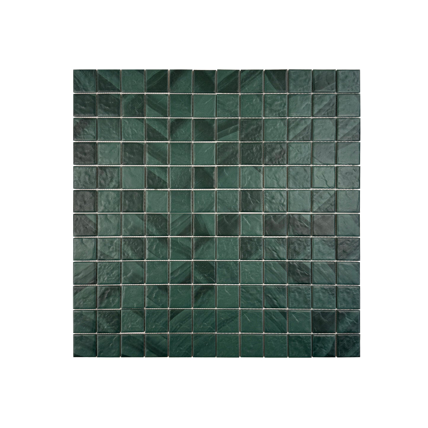 Mozambico Forest Green Stone Pattern Porcelain Mosaic-Swimming Pool Tile