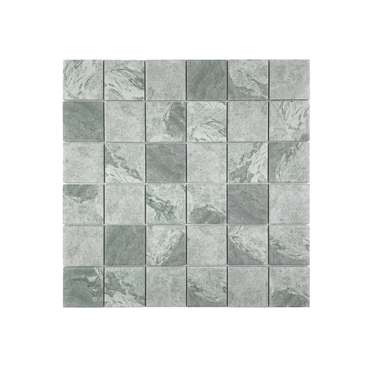 Light Beige Stone Pattern Flate Surface Porcelain Mosaic-Swimming Pool Tile