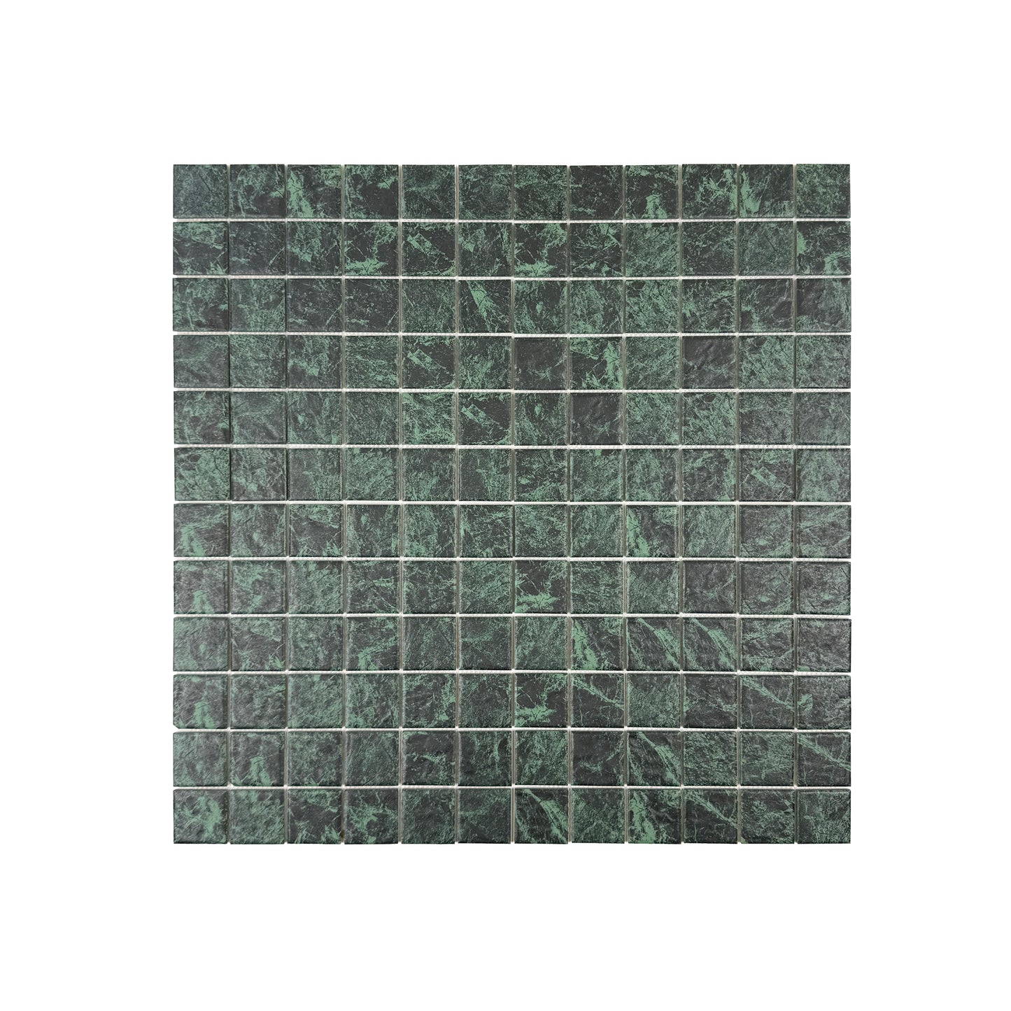 Majestic Naturale Green Big Flower Marble PatternPorcelain Mosaic