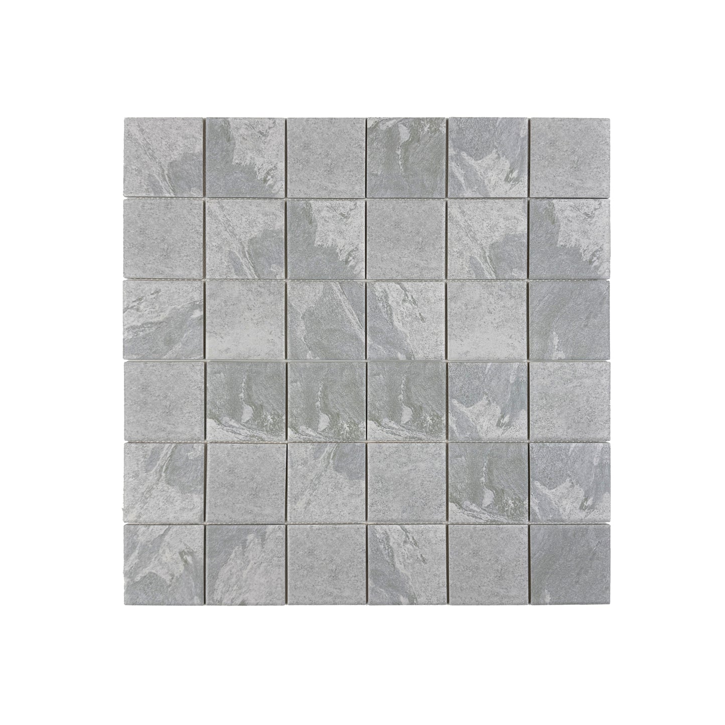 Glacier Grey Stone Pattern Porcelain Mosaic-Swimming Pool Tile