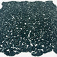 Pebble Serenade Black With White Vein Semi-Matte Irregular Round Shape Artificial Pebble Stone Mosaic