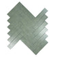 Sage Green Porcelain Subway Tile-Artisanal Tile