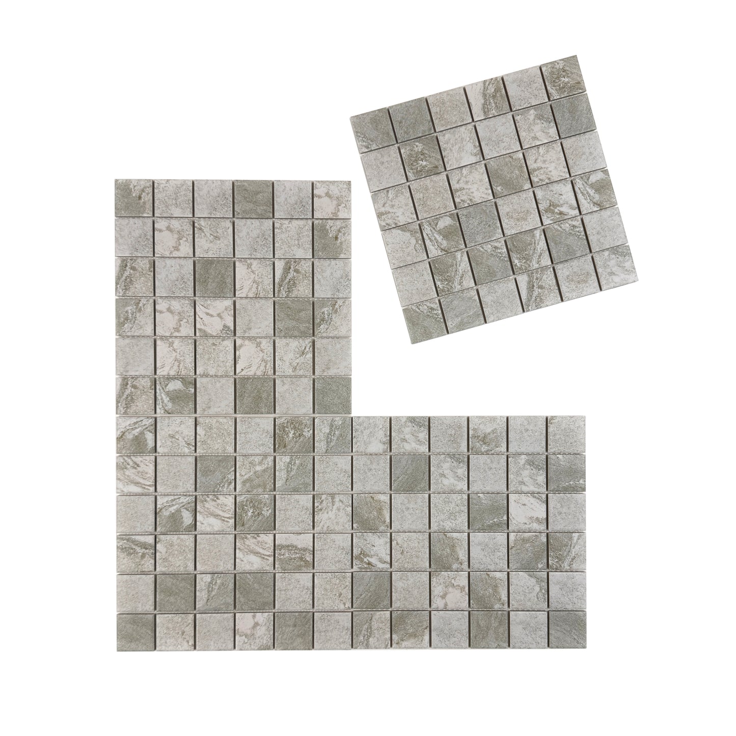 Light Beige Stone Pattern Porcelain Mosaic-Swimming Pool Tile