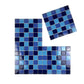 Azure Harmony Baby Blue & Cobalt Blue & Midnight Blue Mixed  Ordinary Glazed Porcelain Mosaic