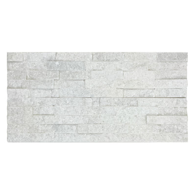 Starlit Quartz  Crystal White Split Marble Wall Cladding