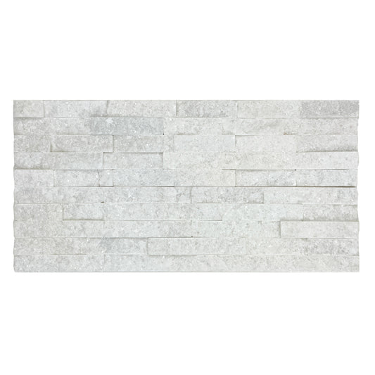 Starlit Quartz  Crystal White Split Marble Wall Cladding