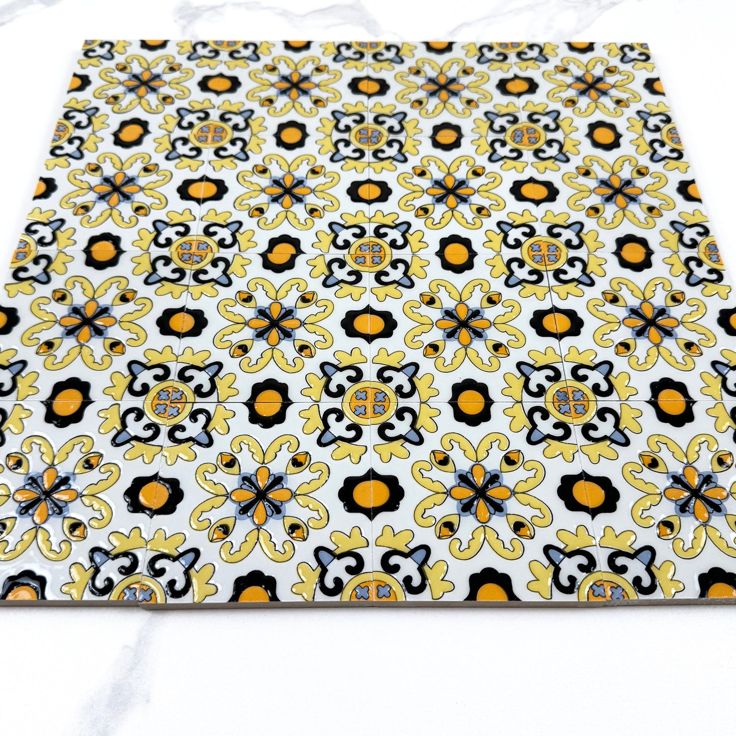 Desert Jewel  Moroccan Style Glossy Ceramic Tile  Pattern 01