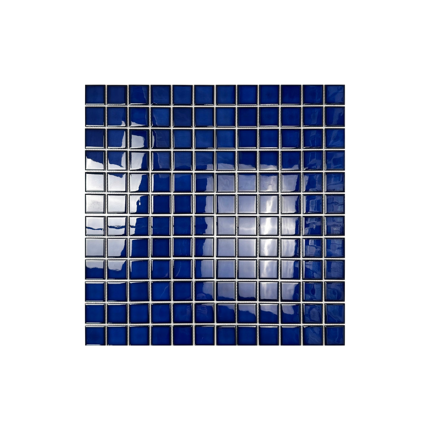 Navy Blue Plain Design Crystalline Glazed Porcelain Mosaic -Swimming Pool Tile