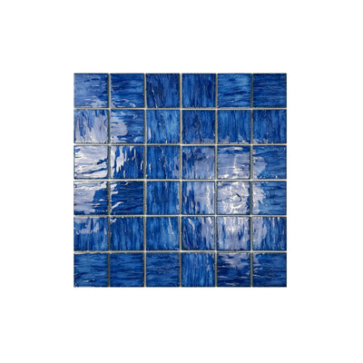 Baby Blue 3D Crystalline Glazed Porcelain Mosaic -Swimming Pool Tile