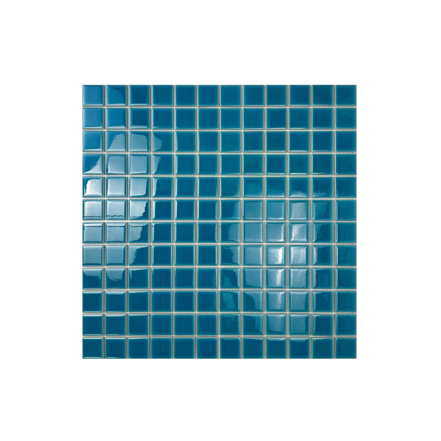 Cyan Blue Crackle Porcelain Mosaic-Swimming Pool Tile