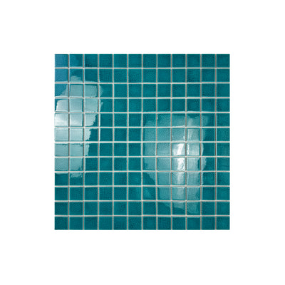 Tiffany Blue Double Crackle Porcelain Mosaic-Swimming Pool Tile