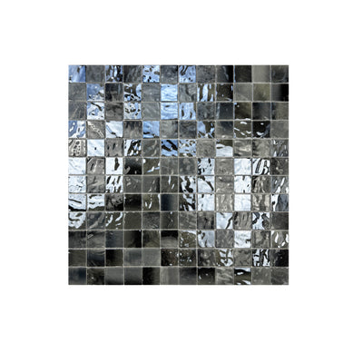 Seal Grey & Iron Grey & Black Mixed Crystal Glass Mosaic-Swimming Pool Tile