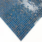 Ultramarine Blue With Gold Line Hot Melt Glass Mosaic-Swimming Pool Tile