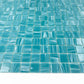 Cerulean Blue Cloud Hot Melt Glass Mosaic-Swimming Pool Tile