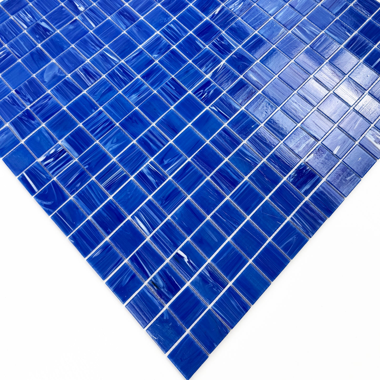 Navy Blue Cloud Hot Melt Glass Mosaic-Swimming Pool Tile