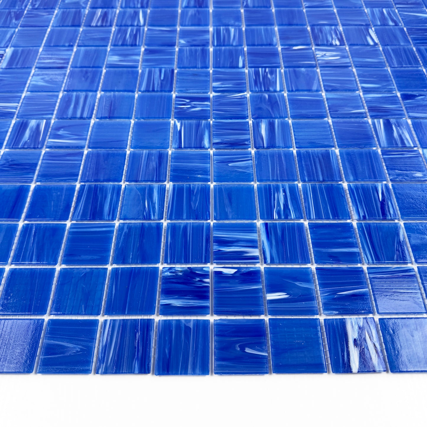 Navy Blue Cloud Hot Melt Glass Mosaic-Swimming Pool Tile