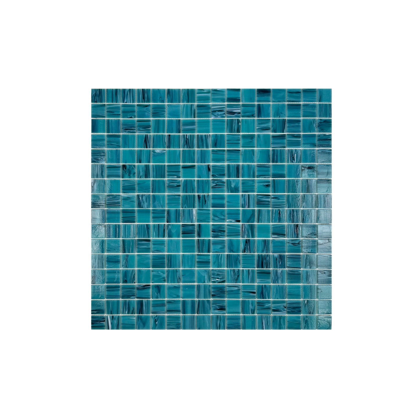 French Blue Cloud Hot Melt Glass Mosaic-Swimming Pool Tile