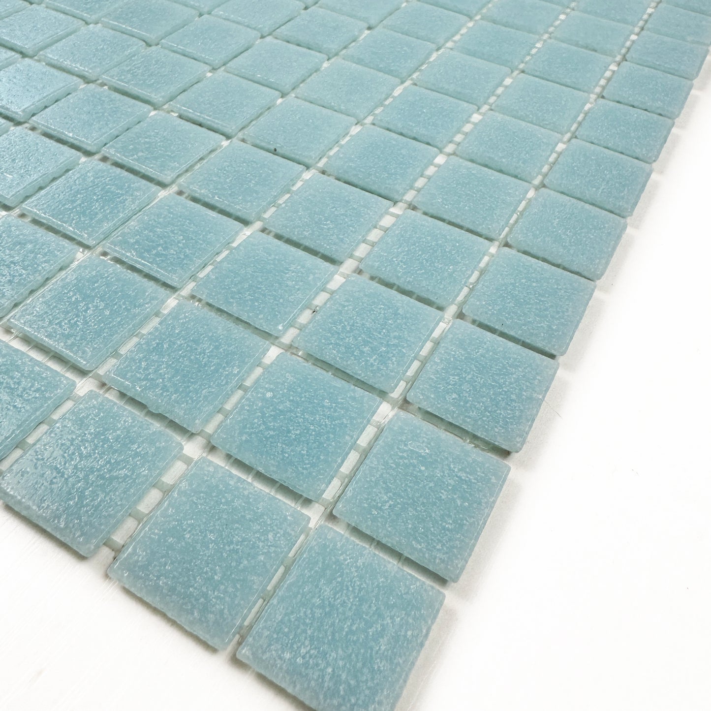 Sky Blue Hot Melt Glass Mosaic -Swimming Pool Tile