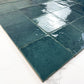 Spanish Radiant Harmony  Rich Green Glossy Porcelain Artisanal Tile