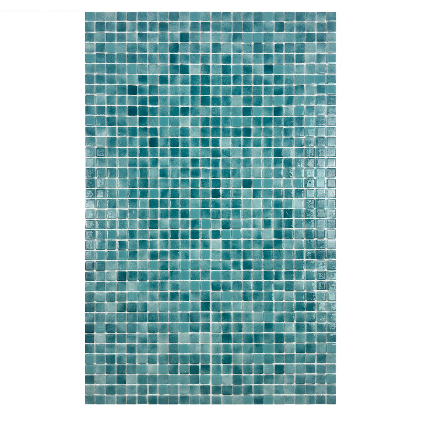 Forest Green & Flourescent Green Mixed Flourescent Glass Mosaic -Swimming Pool Tile