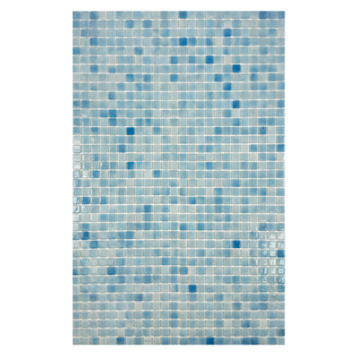 French Blue  Recycled Glass Mosaic -Swimming Pool Tile
