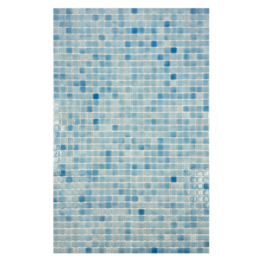 French Blue  Recycled Glass Mosaic -Swimming Pool Tile