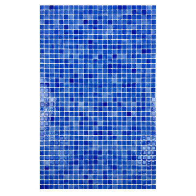 French Blue  Recycled Glass Mosaic -Swimming Pool Tile