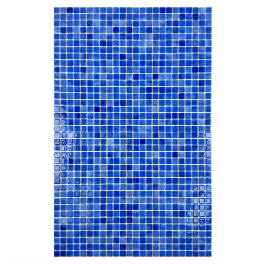 French Blue  Recycled Glass Mosaic -Swimming Pool Tile