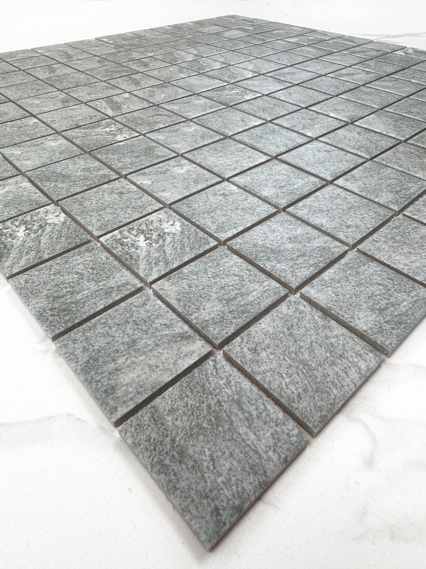 Myanmar Grey Stone Pattern Flate Surface Porcelain Mosaic-Swimming Pool Tile