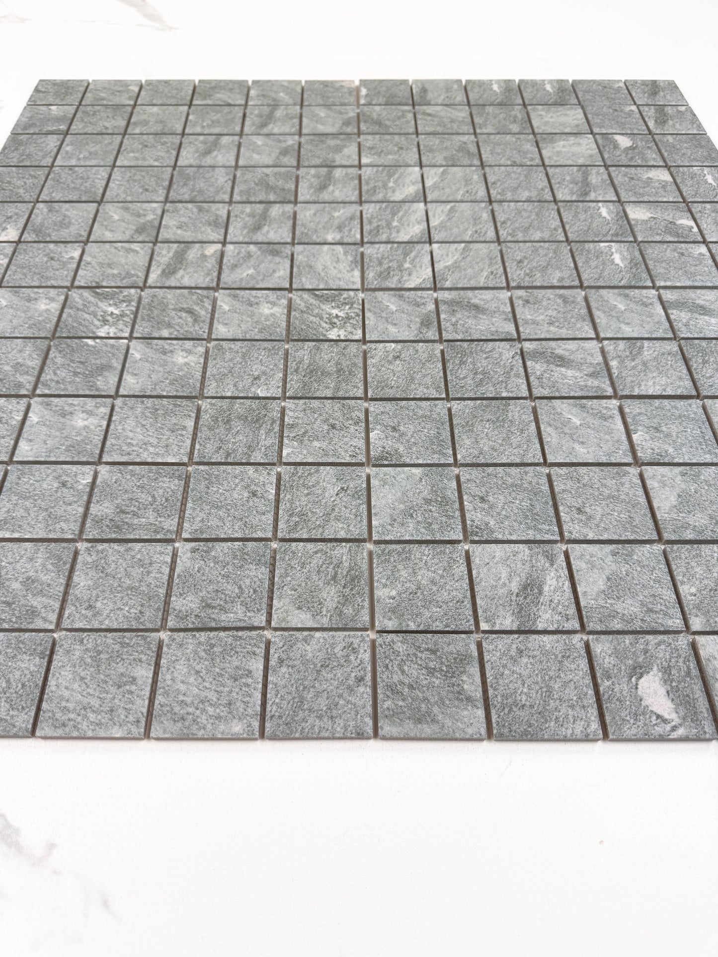 Myanmar Grey Stone Pattern Flate Surface Porcelain Mosaic-Swimming Pool Tile