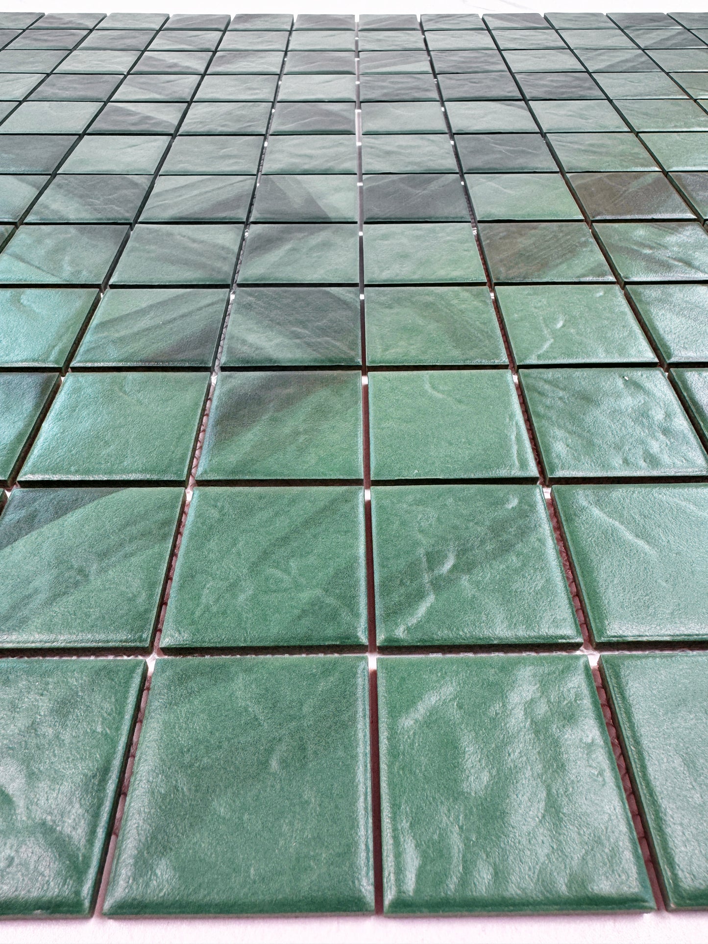 Mozambico Forest Green Stone Pattern Porcelain Mosaic-Swimming Pool Tile