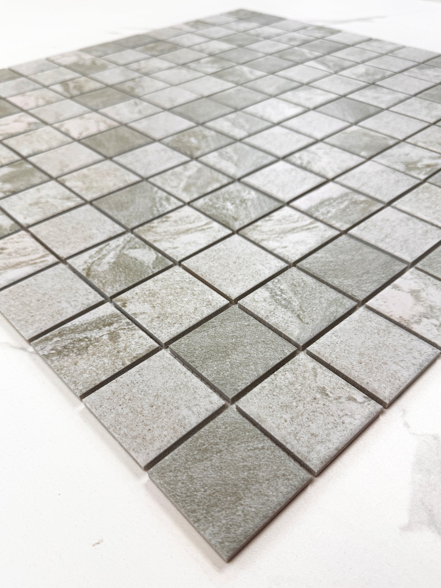 Light Beige Stone Pattern Porcelain Mosaic-Swimming Pool Tile