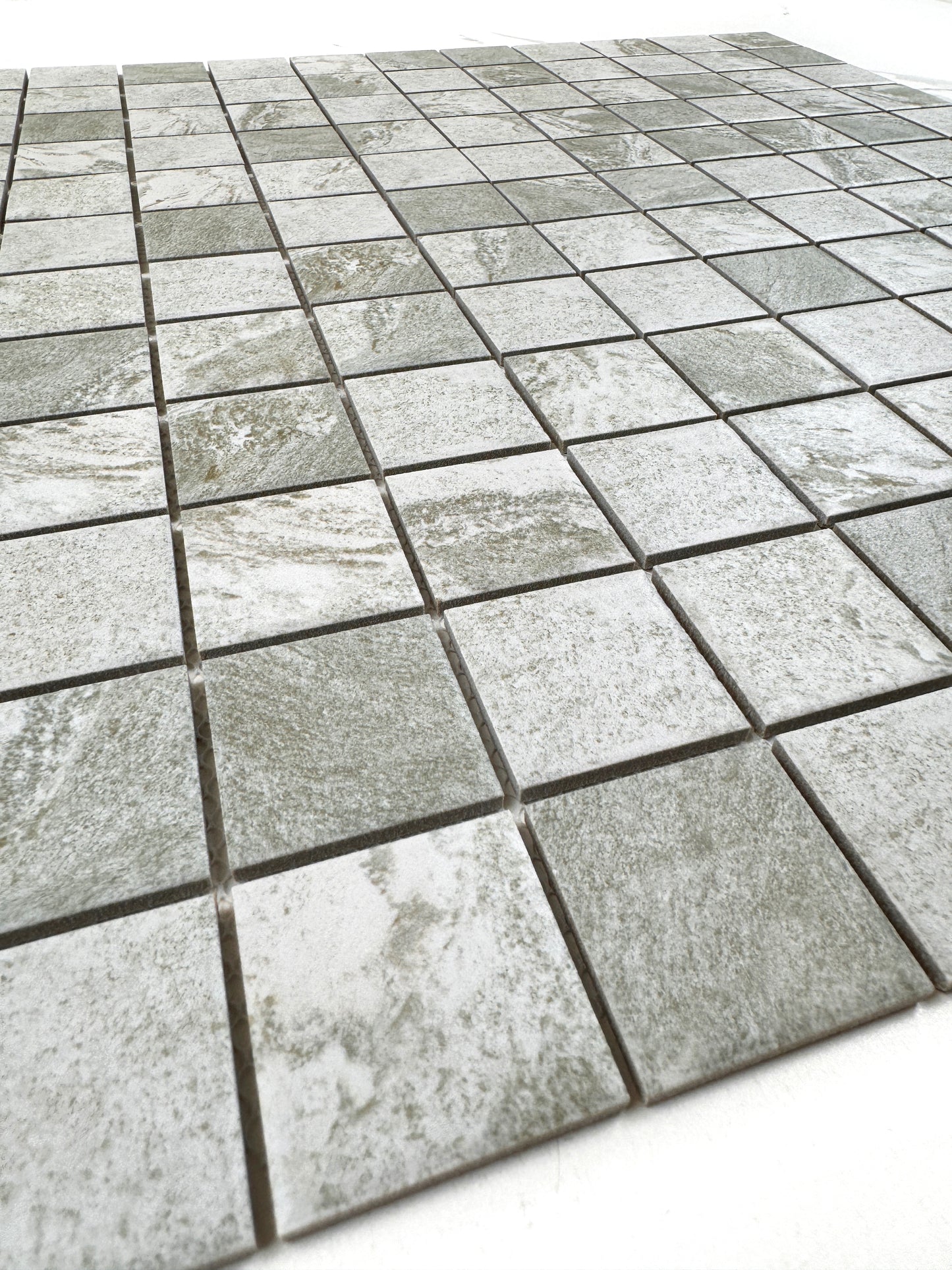 Light Beige Stone Pattern Porcelain Mosaic-Swimming Pool Tile