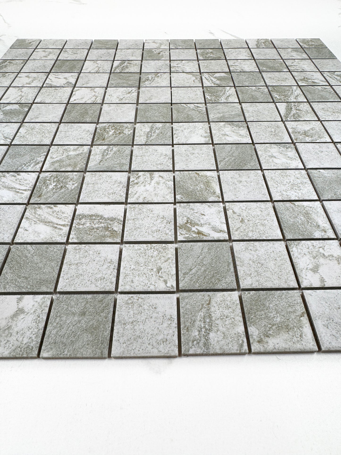 Light Beige Stone Pattern Porcelain Mosaic-Swimming Pool Tile