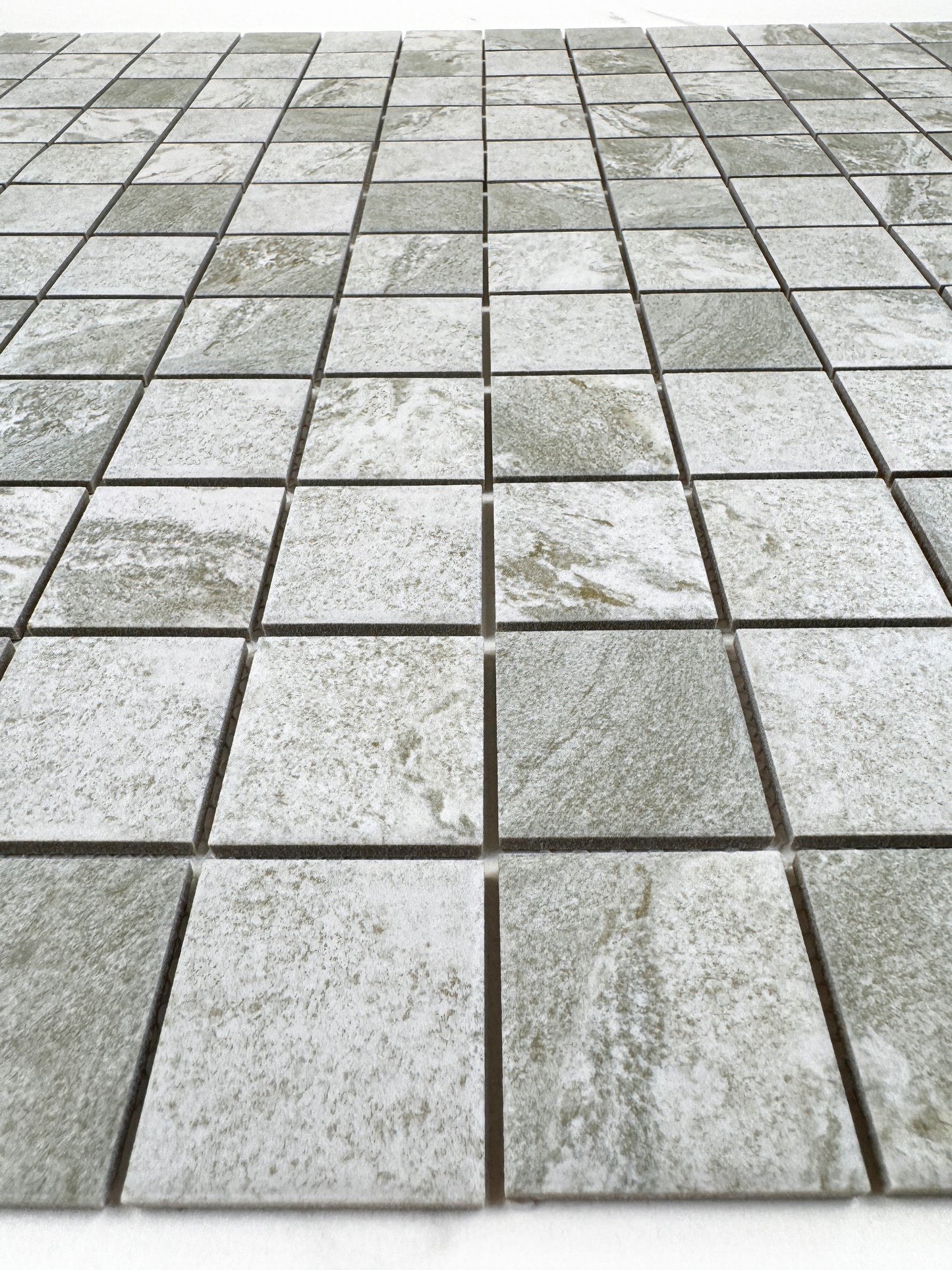 Light Beige Stone Pattern Porcelain Mosaic-Swimming Pool Tile