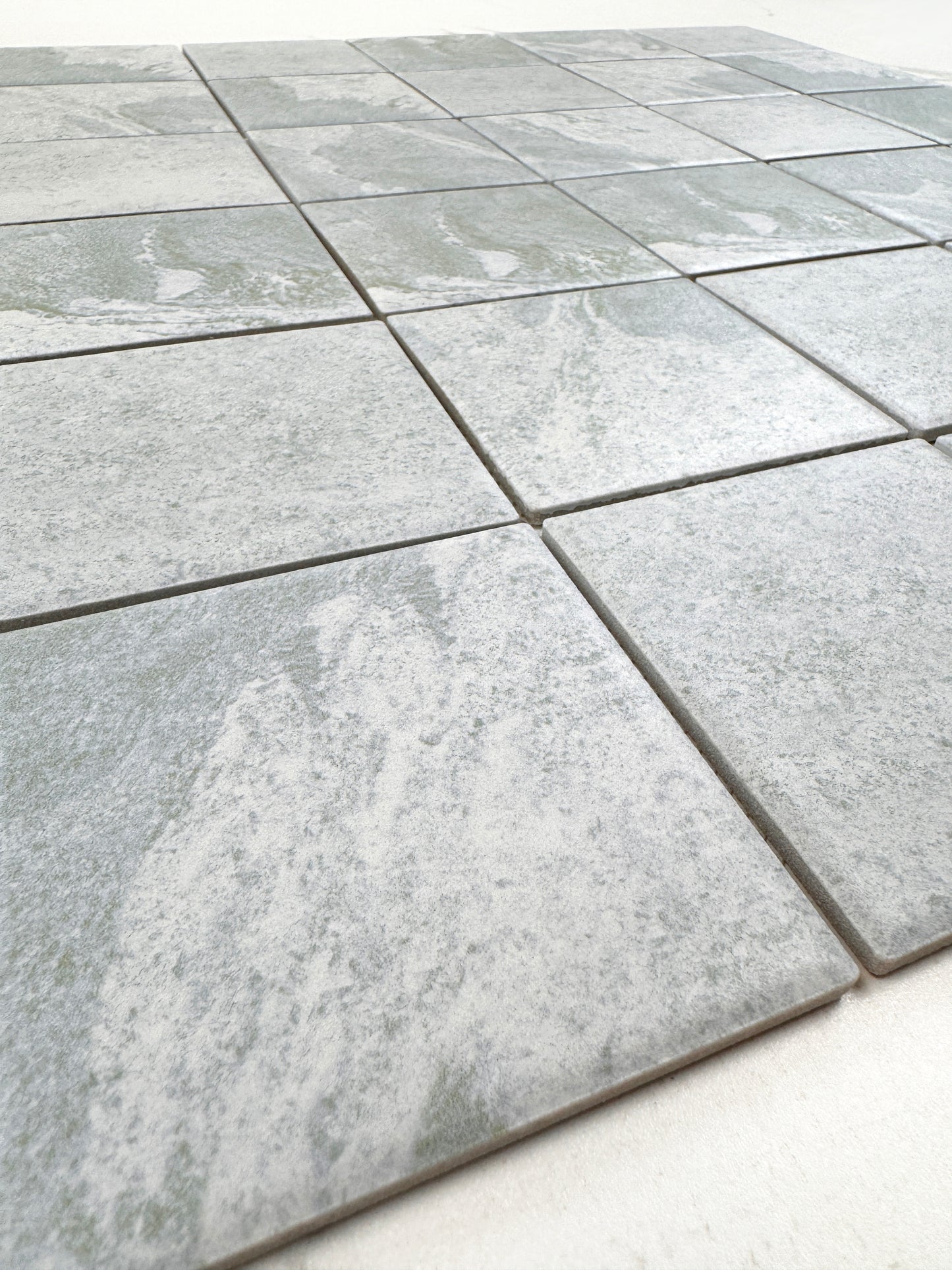 Glacier Grey Stone Pattern Porcelain Mosaic-Swimming Pool Tile