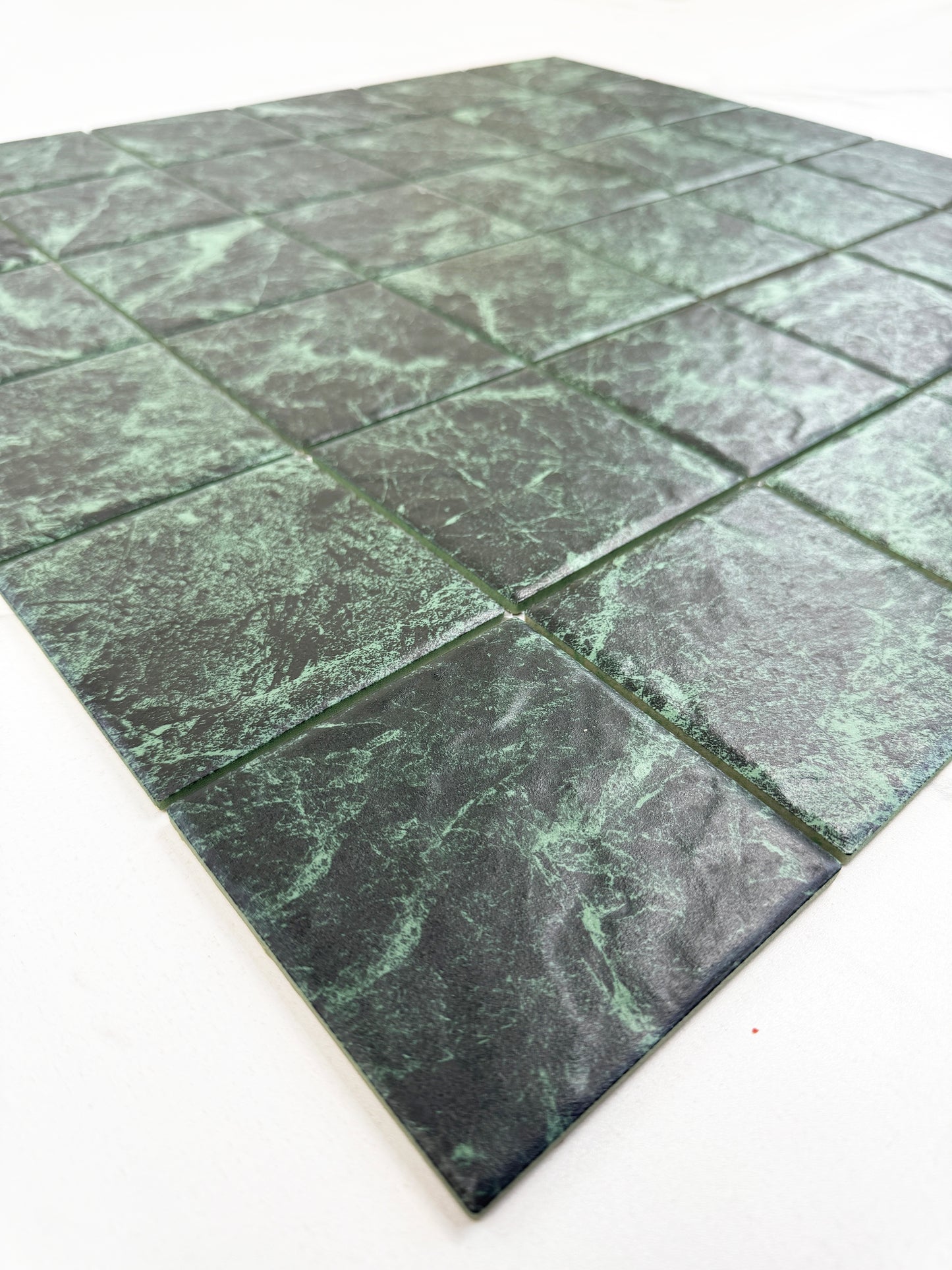 Green Big Flower Marble Pattern Porcelain Mosaic-Swimming Pool Tile