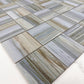 Light Blue & Milky White & Light Grey Mixed Stone Pattern Porcelain Mosaic-Swimming Pool Tile