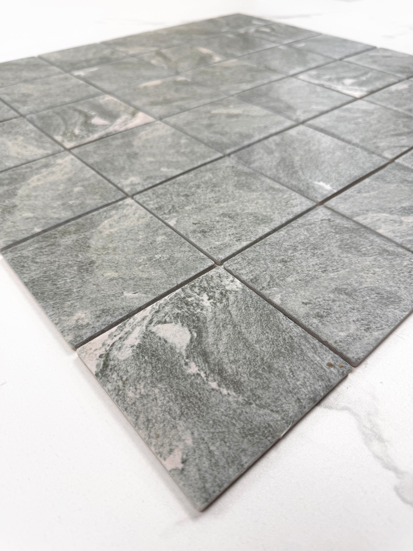 Myanmar Grey Stone Pattern Flate Surface Porcelain Mosaic-Swimming Pool Tile