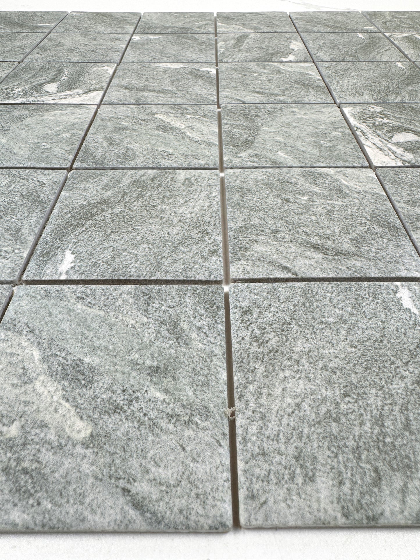 Myanmar Grey Stone Pattern Flate Surface Porcelain Mosaic-Swimming Pool Tile