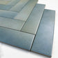 Earth Tones Slate Grey And French Blue Mixed Matte Porcelain Artisanal Tile