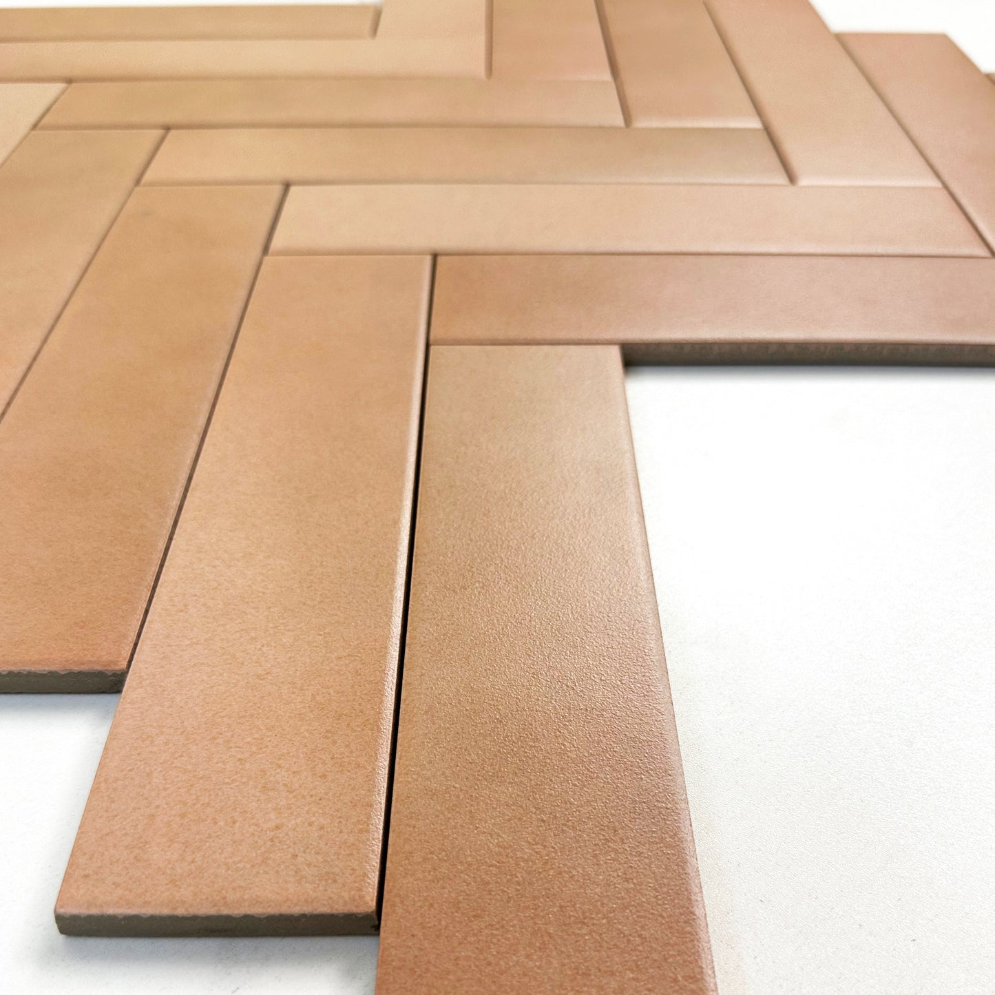 Earth Tones Pink Matte Porcelain Artisanal Tile